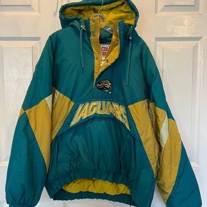 Jacksonville Jaguars vintage puffer starter brand jacket